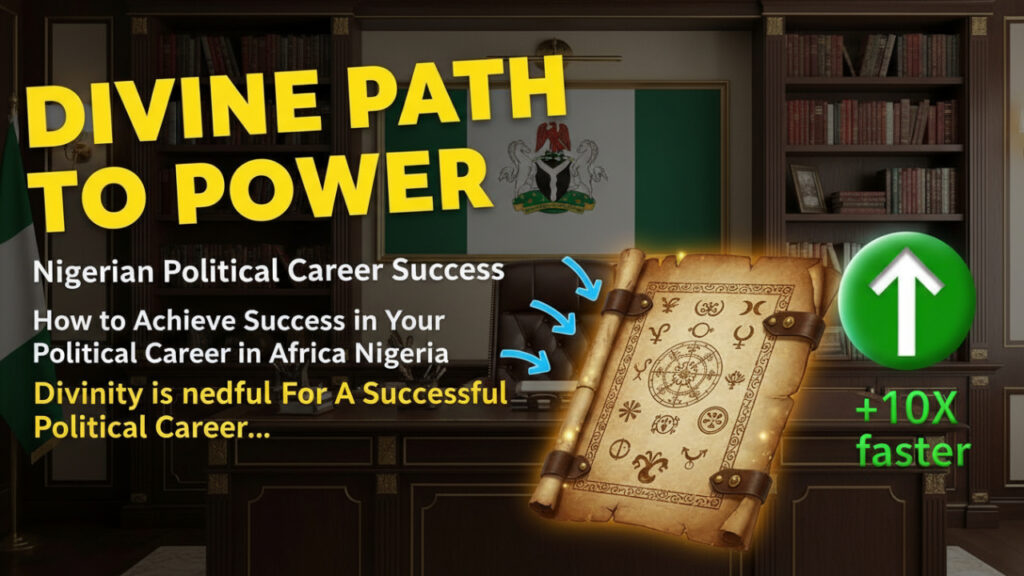 Nigerian Political Career Success, How to Achieve success in your Political Career in Africa Nigeria | Divinity is needful For A Successful Political Career